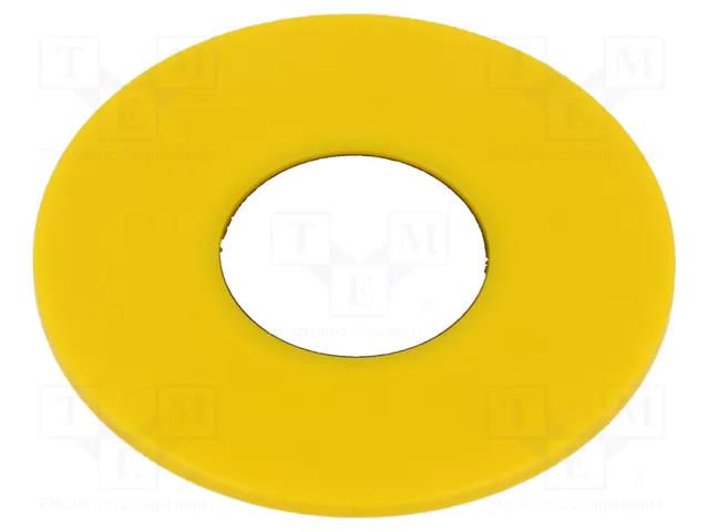 Description label; 61; 43mm; Body: yellow; plastic EAO 61-9970.0