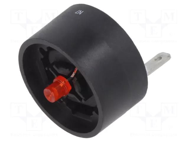 Illuminating unit; 84; IP40; connectors; Backlight colour: red EAO 84-8001.2620