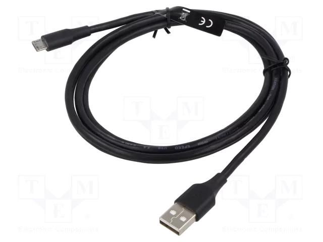 Cable; USB 2.0; USB A plug,USB B micro plug; nickel plated; 1.5m VENTION CTIBG