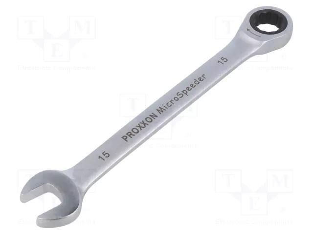 Wrench; combination spanner; 15mm; MicroSpeeder PROXXON PR23264