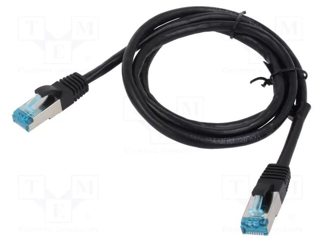 Patch cord; RJ45 plug,both sides; F/UTP; 5e; stranded; Cu; 1m; PVC VENTION VAP-B05-B100