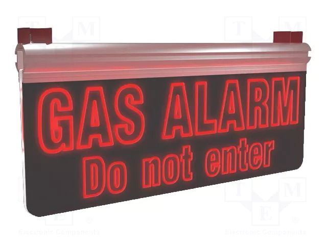 Lamp: warning; 2W; 24VDC; red; 0÷50°C; IP52; Features: double sided EVIKON EK32