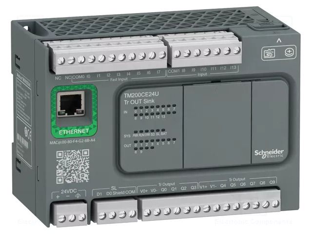 Module: PLC programmable controller; OUT: 10; IN: 14; Modicon M200 SCHNEIDER ELECTRIC TM200CE24U