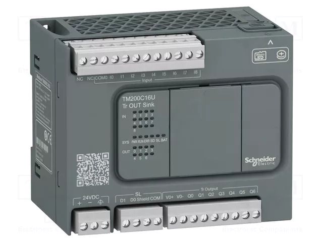 Module: PLC programmable controller; OUT: 7; IN: 9; Modicon M200 SCHNEIDER ELECTRIC TM200C16U
