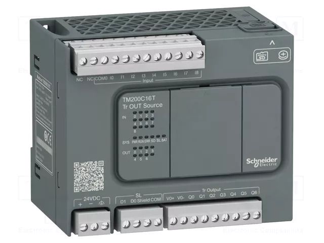 Module: PLC programmable controller; OUT: 7; IN: 9; Modicon M200 SCHNEIDER ELECTRIC TM200C16T