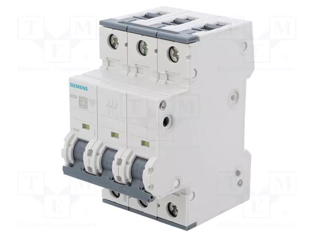 Circuit breaker; 230/400VAC; Inom: 6A; Poles: 3; Charact: B; 6kA SIEMENS 5SY6306-6