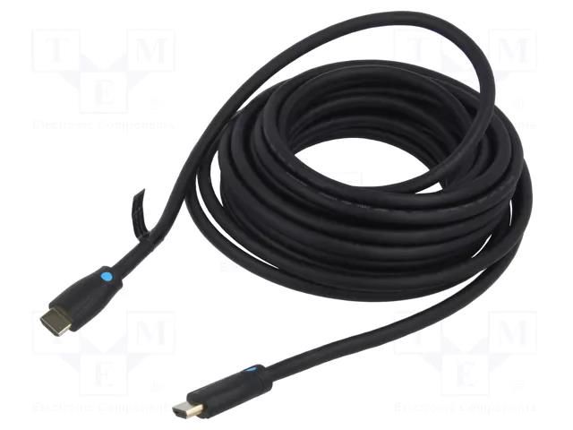 Cable; HDMI plug,both sides; PVC; Len: 3m; black; HDMI 2.0; 30AWG VENTION AAMBI