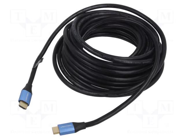 Cable; HDMI plug,both sides; PVC; Len: 1.5m; black; 30AWG VENTION ALHSG