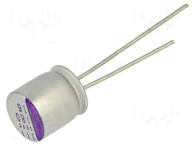 Capacitor: polymer; 180uF; 16VDC; THT; ±20%; Body dim: Ø8x9mm; 5000h PANASONIC 16SEPC180MX
