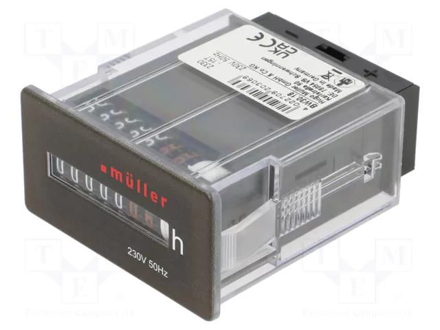 Counter: electromechanical; working time; mechanical indicator MÜLLER LCP-BW3018-23050