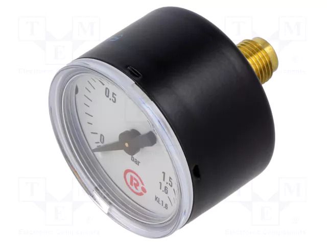 Manometer; 0÷1.6bar; G 1/8",rear connection; 40mm; Temp: -20÷60°C PNEUMAT 110.42
