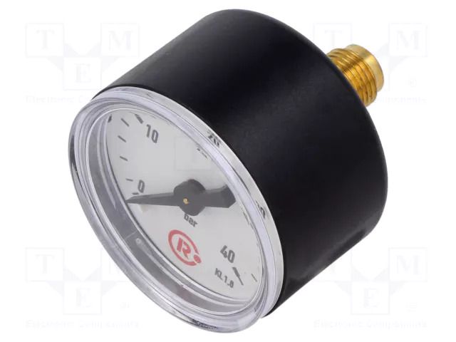 Manometer; 0÷40bar; G 1/8",rear connection; 40mm; Temp: -20÷60°C PNEUMAT 110.49-K