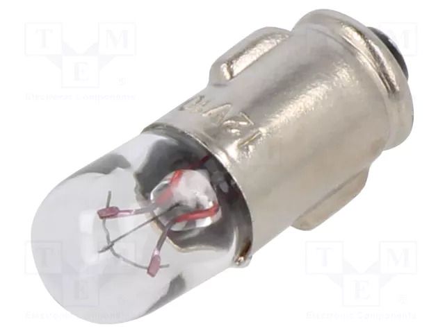 Filament lamp: bayonet; BA7S; 12VDC; 100mA; Ø: 6.6mm; L: 20mm BRIGHTMASTER LAMP-7615-C-2V