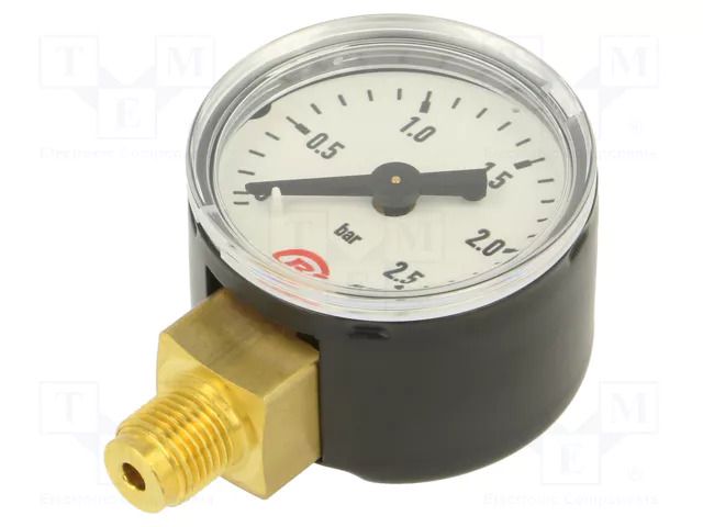Manometer; 0÷2.5bar; G 1/8",bottom connection; 40mm; metal PNEUMAT 110.32