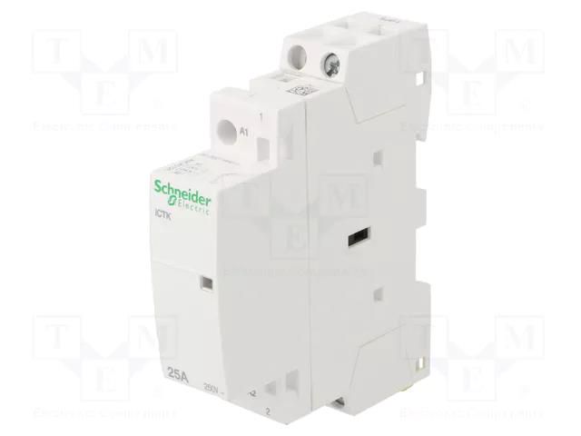 Contactor: 1-pole installation; 25A; 230÷240VAC; NO; IP20; ICT SCHNEIDER ELECTRIC A9C40125