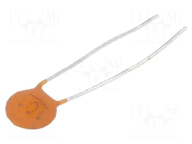 Capacitor: ceramic; 100pF; 100V; C0G (NP0); ±5%; THT; 2.5mm SR PASSIVES CCK-100P/2.5