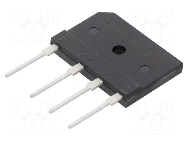Bridge rectifier: single-phase; Urmax: 1kV; If: 40A; Ifsm: 550A SHINDENGEN D40XB100-7000