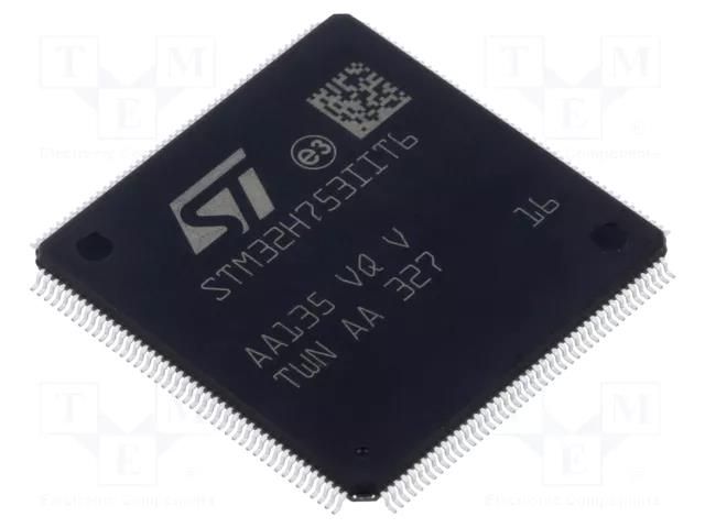 IC: STM32 ARM microcontroller; 480MHz; LQFP176; 1.62÷3.6VDC STMicroelectronics STM32H753IIT6