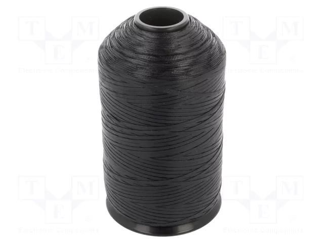 Rope; W: 2.16mm; L: 457.2m; for binding wires; Plating: polyester ALPHA WIRE LC162-BK088