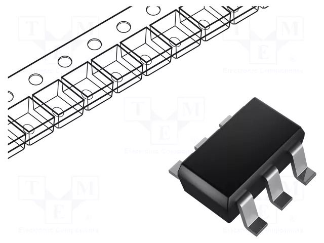 Transistor: P-MOSFET; unipolar; -30V; -3.3A; 1.25W; SOT26 DIODES INCORPORATED DMP3056LDMQ-7