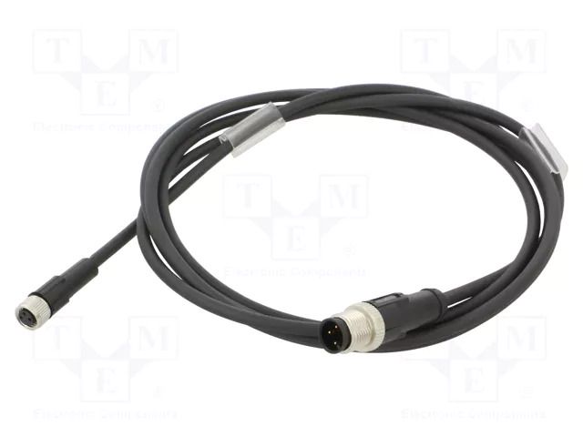 Cable: for sensors/automation; M12,M8; PIN: 3; 2m; plug; 60VDC; 3A LAPP 22260228