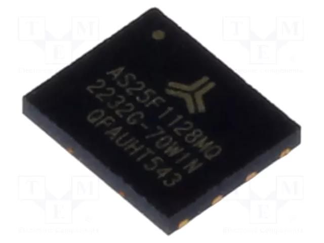 IC: FLASH memory; 128MbFLASH; SPI; 133MHz; 1.65÷1.95V; WSON8 ALLIANCE MEMORY AS25F1128MQ-70WIN