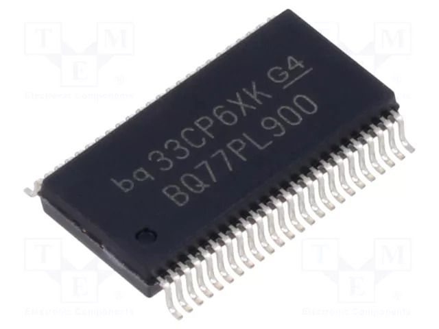 IC: PMIC; battery charging controller; Iout: 25mA; SSOP48 TEXAS INSTRUMENTS BQ77PL900DL