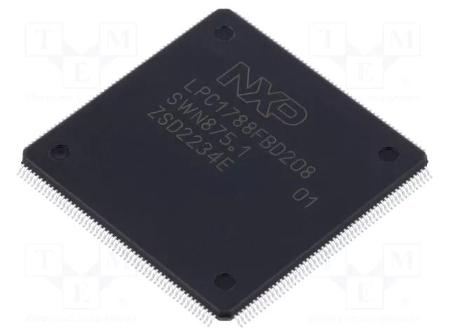 IC: ARM microcontroller; 96kBSRAM,512kBFLASH; LQFP208 NXP LPC1788FBD208K