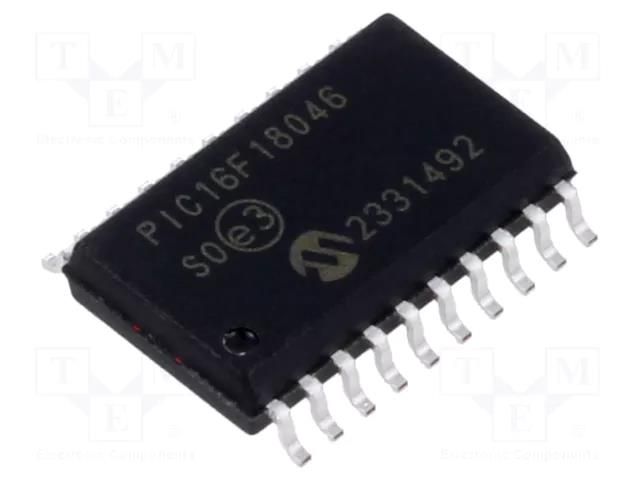 IC: PIC microcontroller; 28kB; 32MHz; EUSART,I2C,PWM,SPI; SMD MICROCHIP TECHNOLOGY PIC16F18046-I/SO