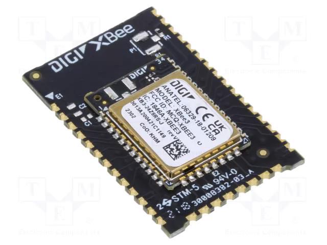 Module: RF; RF PAD; XBee; 2.4GHz; I2C,SPI,UART; -103dBm; 8dBm; SMD DIGI INTERNATIONAL XB3-24Z8RS-J