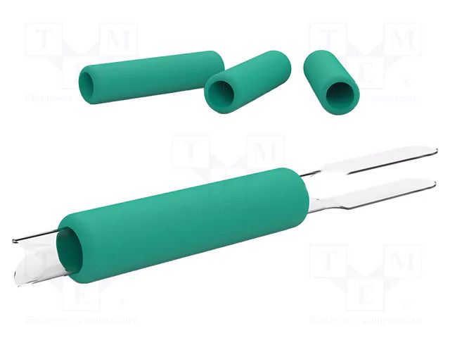 Holder; for  soldering iron; 4pcs; ESD; Ø: 12.6mm; L: 53mm; green JBC TOOLS JBC-0018658