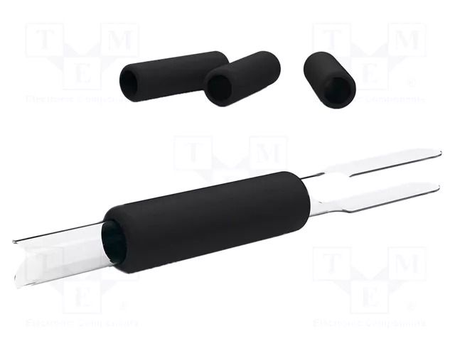 Holder; for  soldering iron; 4pcs; ESD; Ø: 12.7mm; L: 43mm; black JBC TOOLS JBC-0023309