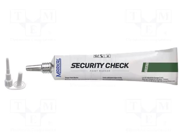 Paint; green; SECURITY CHECK ORIGINAL; 20÷70°C MARKAL MAR-96672-GR