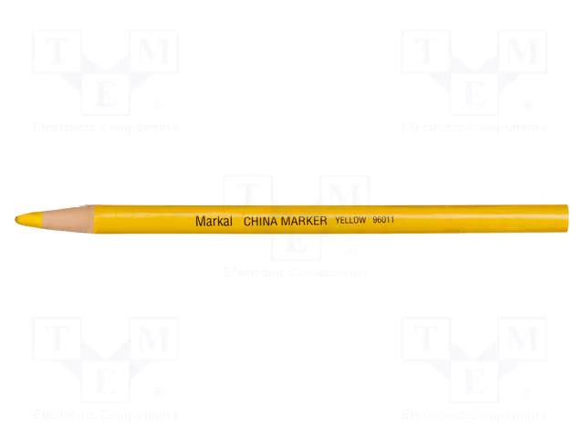 Marker: pencil; yellow; CHINA MARKER; Tip: cone MARKAL MAR-96011-YL