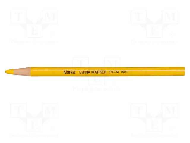 Marker: pencil; yellow; CHINA MARKER; Tip: cone MARKAL MAR-96011-YL