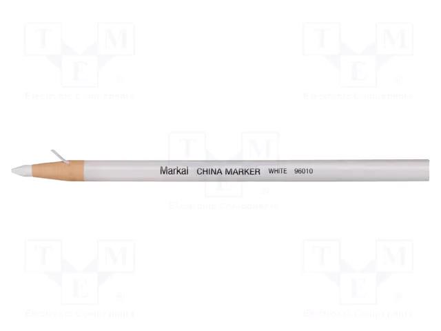 Marker: pencil; white; CHINA MARKER; Tip: cone MARKAL MAR-96010-WH