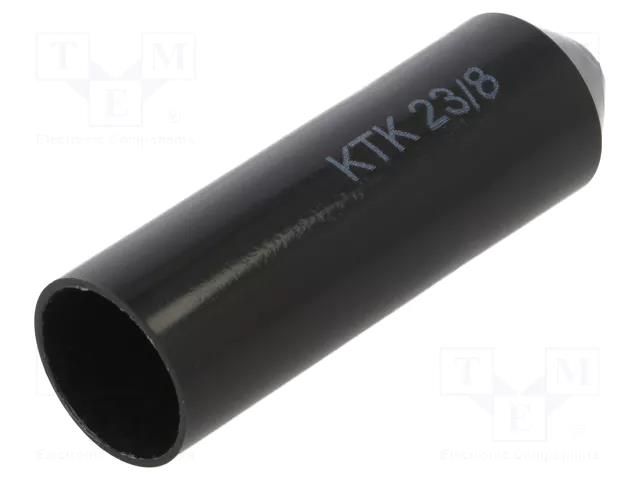 Heat shrink cap; glued; 23mm; L: 85mm; black RADPOL KTK-23/8