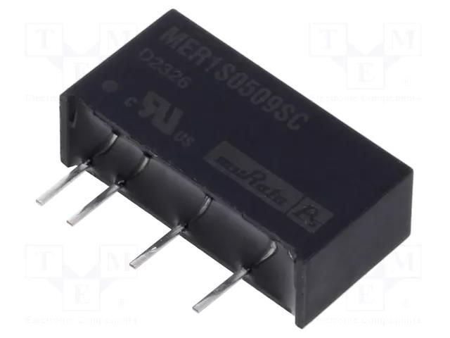 Converter: DC/DC; 1W; Uin: 4.5÷5.5VDC; Uout: 9VDC; Iout: 111mA; SIP Murata Power Solutions MER1S0509SC