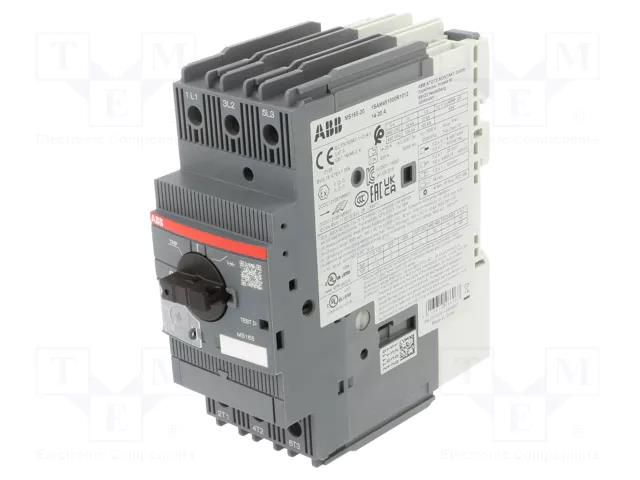 Motor breaker; 7.5kW; 208÷690VAC; for DIN rail mounting; IP20 ABB MS165-20