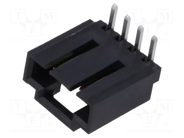 Connector: wire-board; socket; male; PIN: 4; SL; angled 90°; THT MOLEX MX-70553-0108