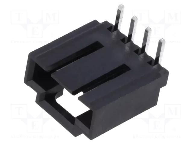 Connector: wire-board; socket; male; PIN: 4; SL; angled 90°; THT MOLEX MX-70553-0038