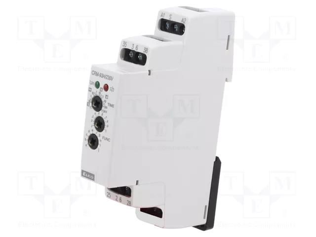 Timer; 0,1s÷10days; SPDT x3; 250VAC/8A; Usup: 230VAC; CRM-93H; IP20 ELKO EP CRM-93H/230V