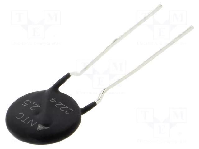 NTC thermistor; 2.5Ω; -55÷170°C; 3.9W; ±20%; THT; 2800K EPCOS B57238S0259M000
