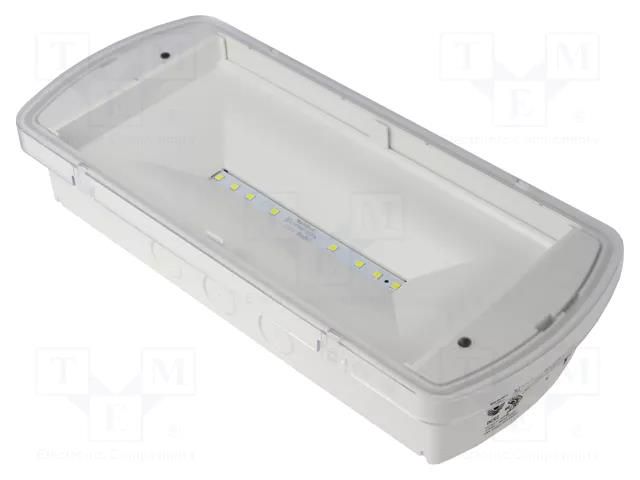 Lamp: LED emergency luminaire; SafeLite; IP42; white; 230VAC; 2Ah EATON ELECTRIC SL2MNM42F3C3A