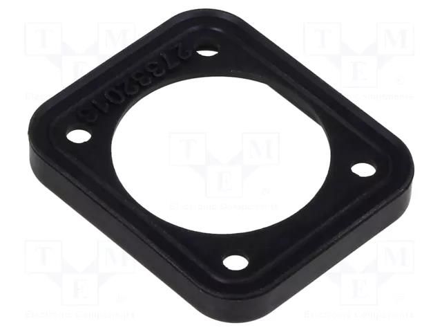 Accessory:  D-Size Gasket black NEUTRIK NTR-SCDP-FX-0