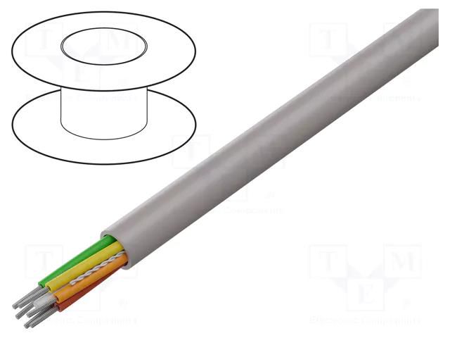 Wire; EcoCable Mini; 6x28AWG; unshielded; 300V; 305m; Cu; stranded ALPHA WIRE 78006-SL001