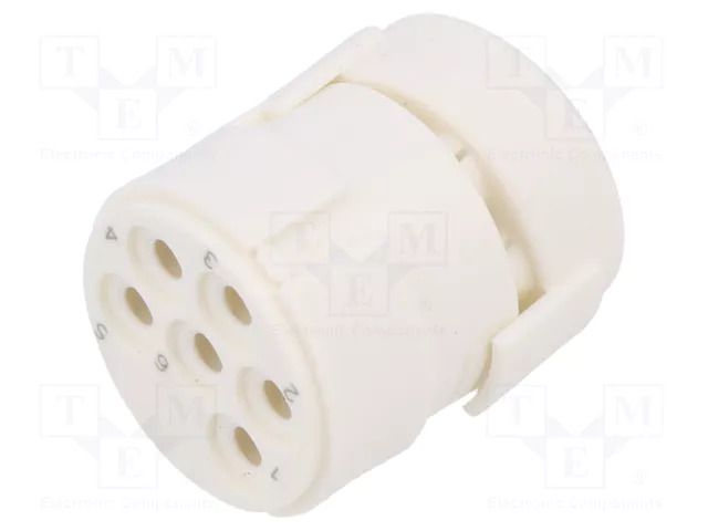 Connector: M23; contact insert; PIN: 6; female; crimped; for cable HUMMEL 7.003.906.102