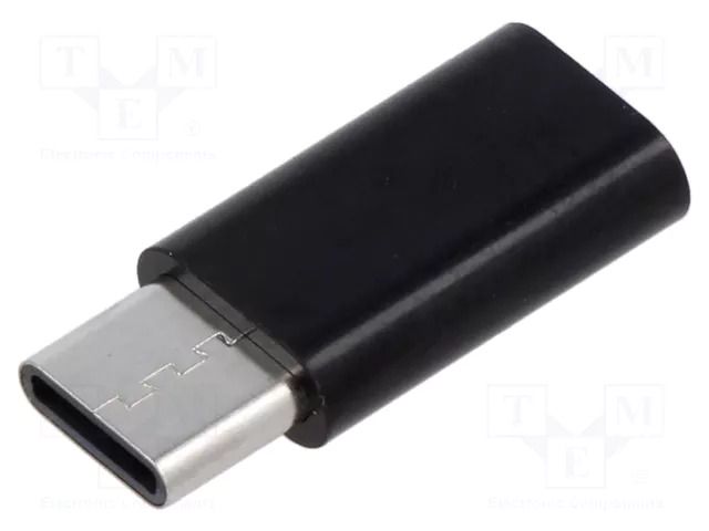 Adapter; USB 3.1; USB B micro socket,USB C plug SAVIO SAVAK-31/BLACK