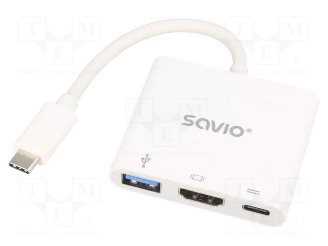 Adapter; USB 3.0; 5Gbps; Standard: Power Delivery SAVIO SAVAK-48