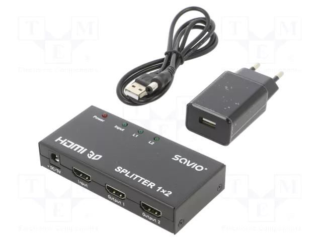 Splitter; Support: 3D,Dolby-True HD,DTS-HD,Full HD 1080p,LPCM SAVIO SAVKABELCL-42